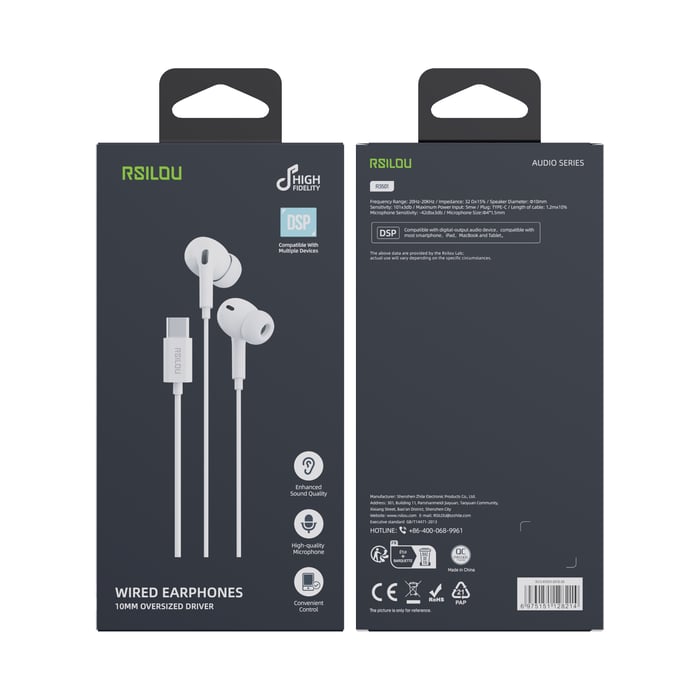 R3501 - Wired Earphones - Usb C - 10 MM Driver image